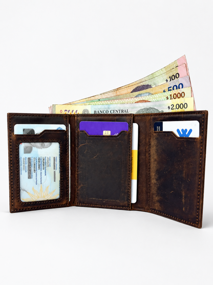 Tarjetero Esencial Premium Cuero Genuino