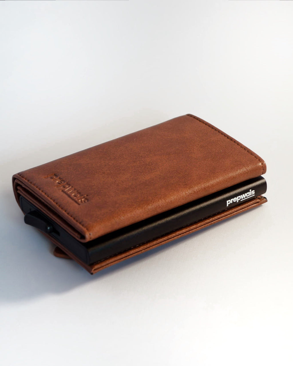 Tarjetero Simple Marrón