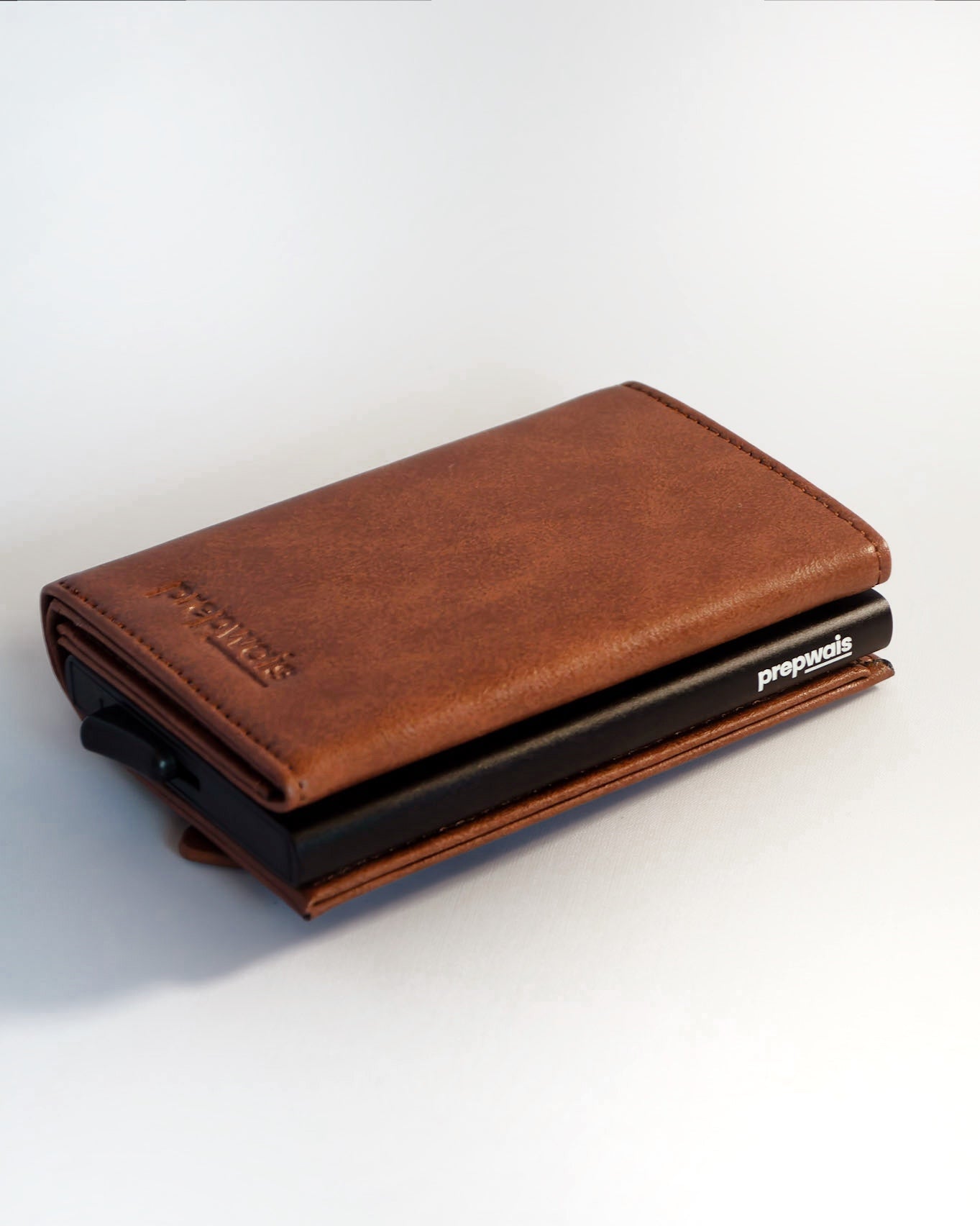 Tarjetero Simple Marrón