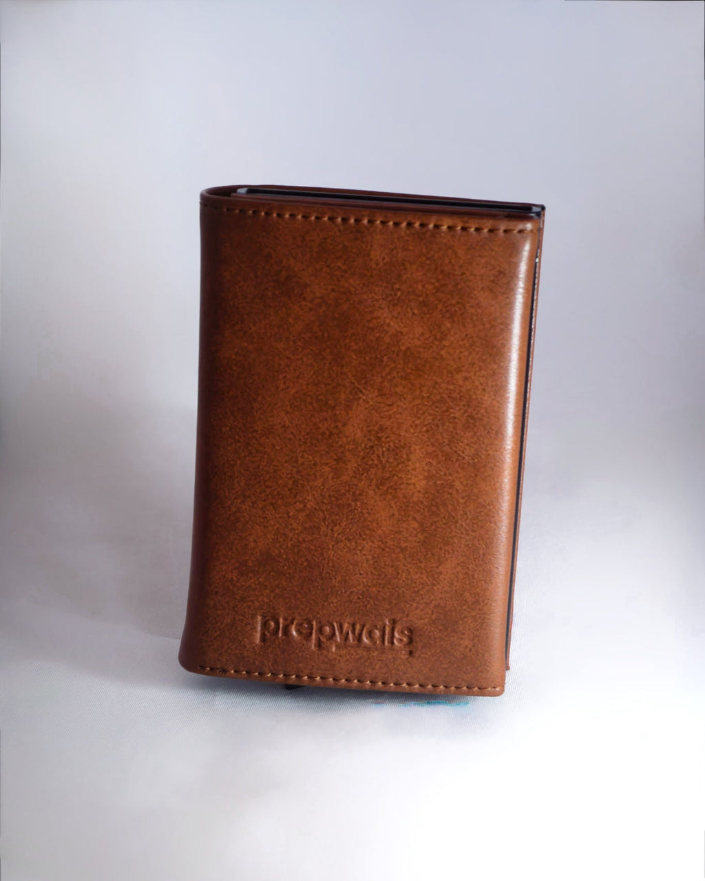 Tarjetero Simple Marrón
