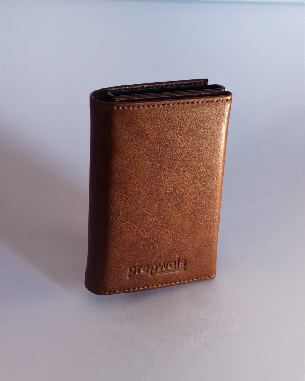Tarjetero Simple Marrón